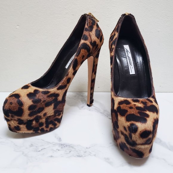 Brian Atwood India Leopard-Print Pumps - Picture 8 of 16